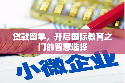 新蔡贷款留学，开启国际教育之门的智慧选择