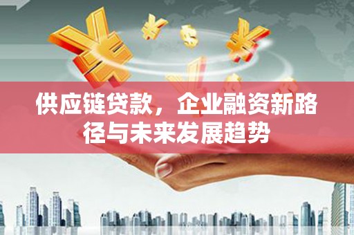 雄安新区供应链贷款，企业融资新路径与未来发展趋势
