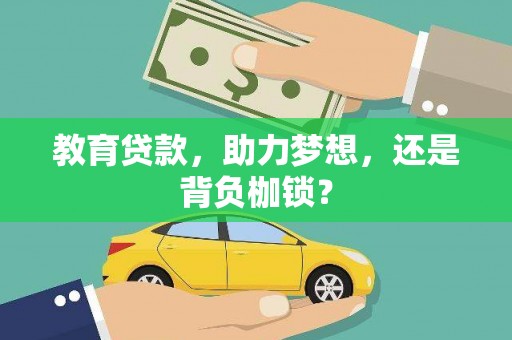 复兴教育贷款，助力梦想，还是背负枷锁？