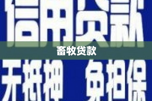 石屏畜牧贷款