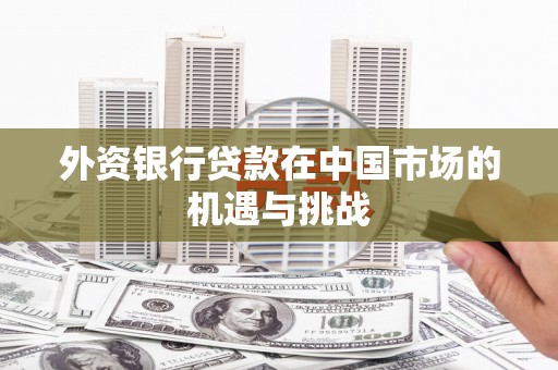 凤县外资银行贷款在中国市场的机遇与挑战