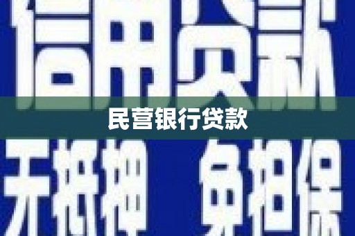 大湖民营银行贷款
