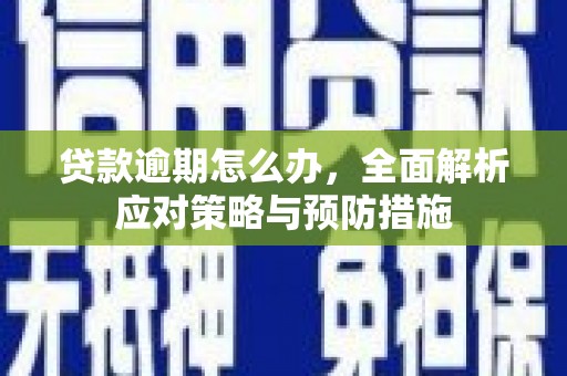 长顺贷款逾期怎么办，全面解析应对策略与预防措施