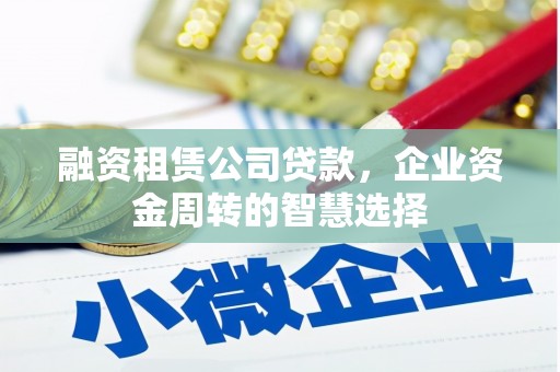 乳源融资租赁公司贷款，企业资金周转的智慧选择