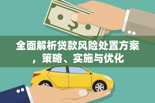 蒙城全面解析贷款风险处置方案，策略、实施与优化