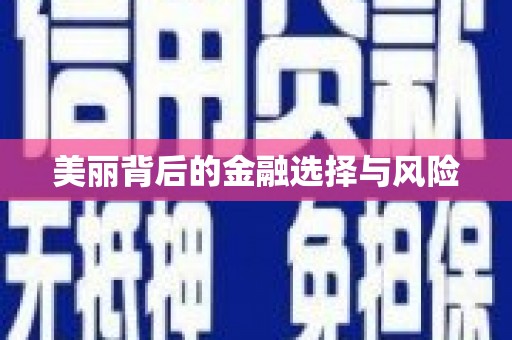 岑巩美丽背后的金融选择与风险