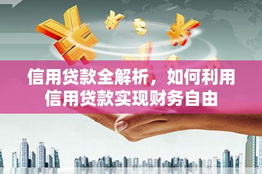 民雄信用贷款全解析，如何利用信用贷款实现财务自由