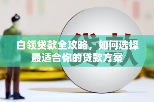 正阳白领贷款全攻略，如何选择最适合你的贷款方案