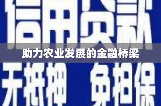 洮南助力农业发展的金融桥梁